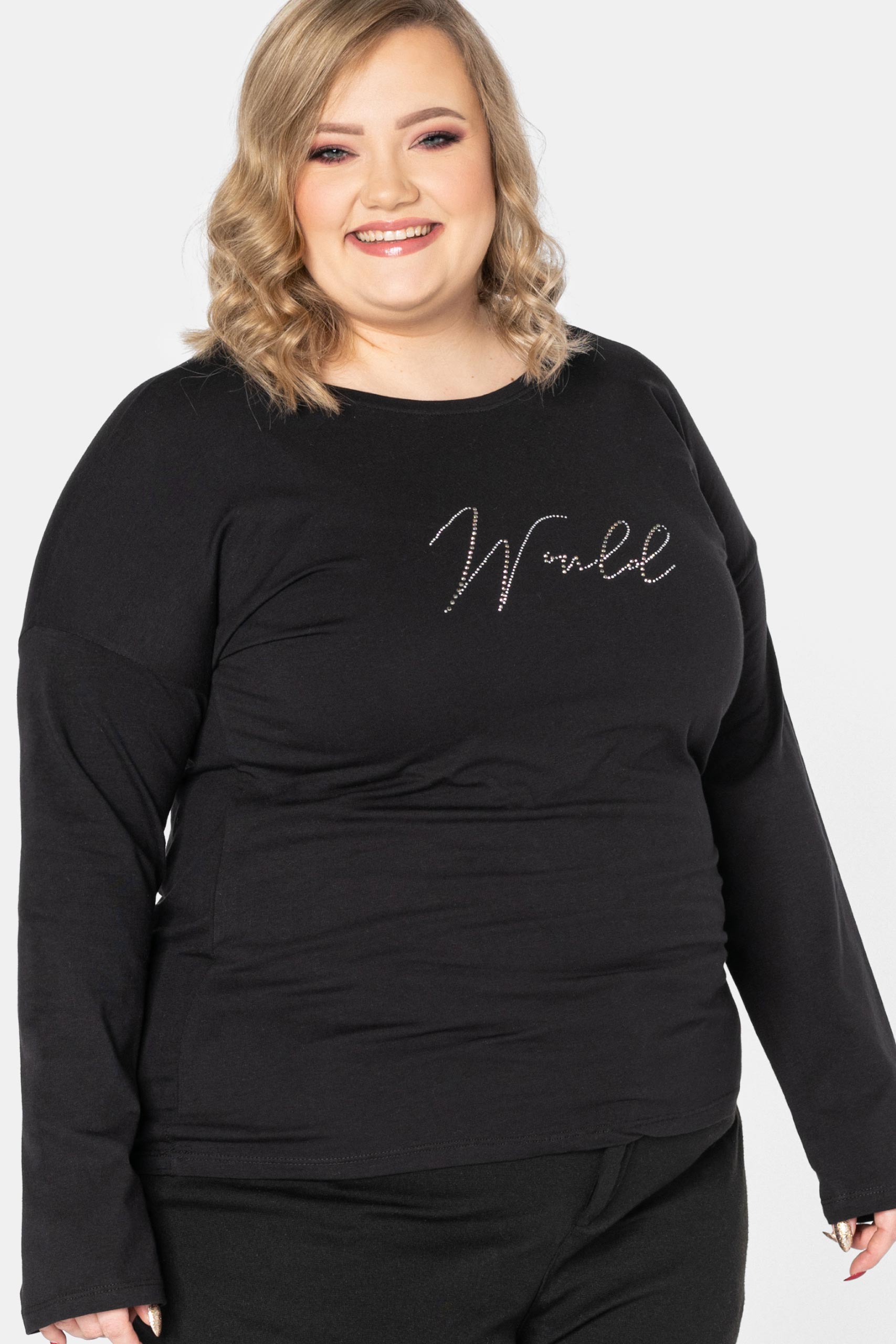 Bluzka Damska Koszulka Długi Rękaw 215-02